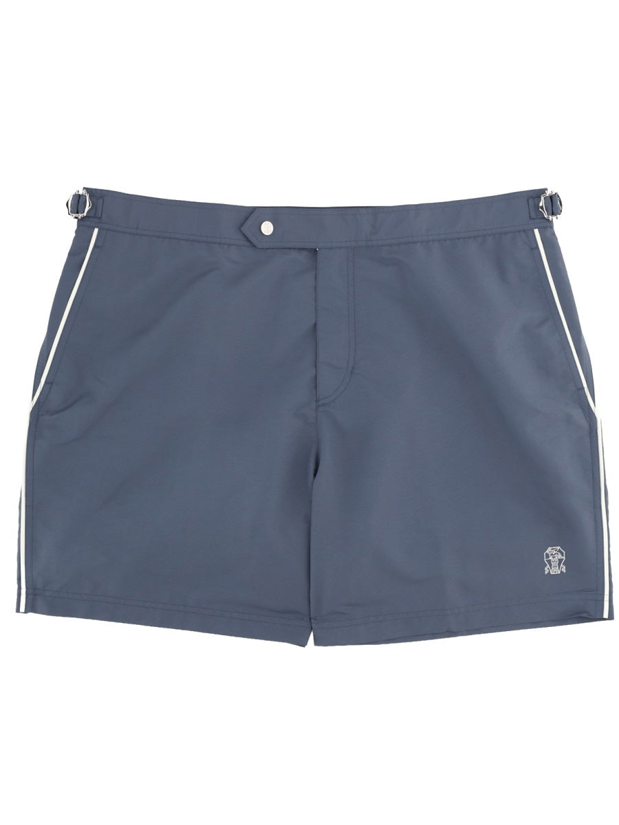 Brunello Cucinelli Costume Da Bagno Con Logo