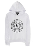 Versace Jeans Couture Felpa Con Logo E Cappuccio