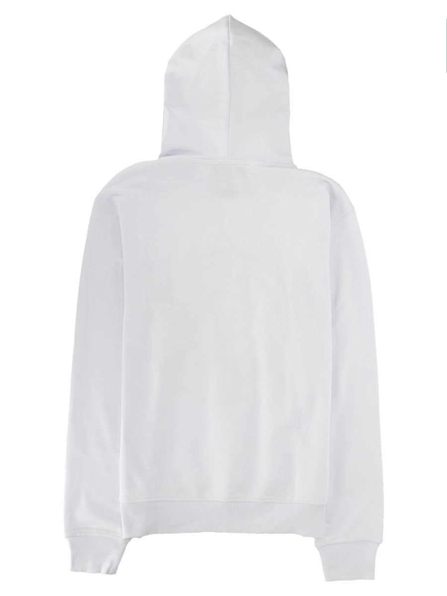 Versace Jeans Couture Felpa Con Logo E Cappuccio