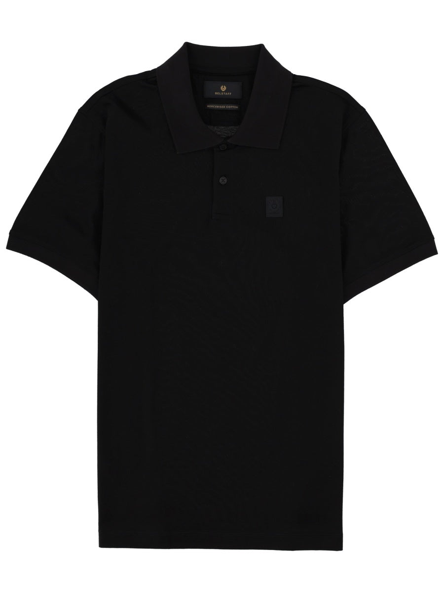 Belstaff Polo "Steel" Con Patch Logo