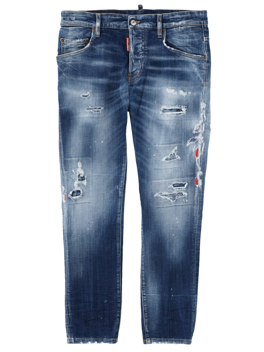 Dsquared Jeans "Skater" Effetto "Destroy"