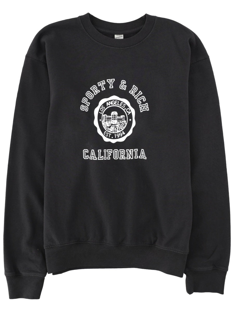 Sporty&Rich Felpa California Con Logo