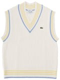 Lacoste Gilet In Maglia Con Logo