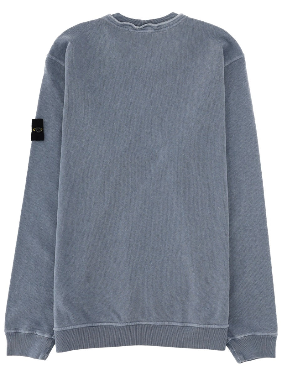 Stone Island Felpa Con Patch Logo