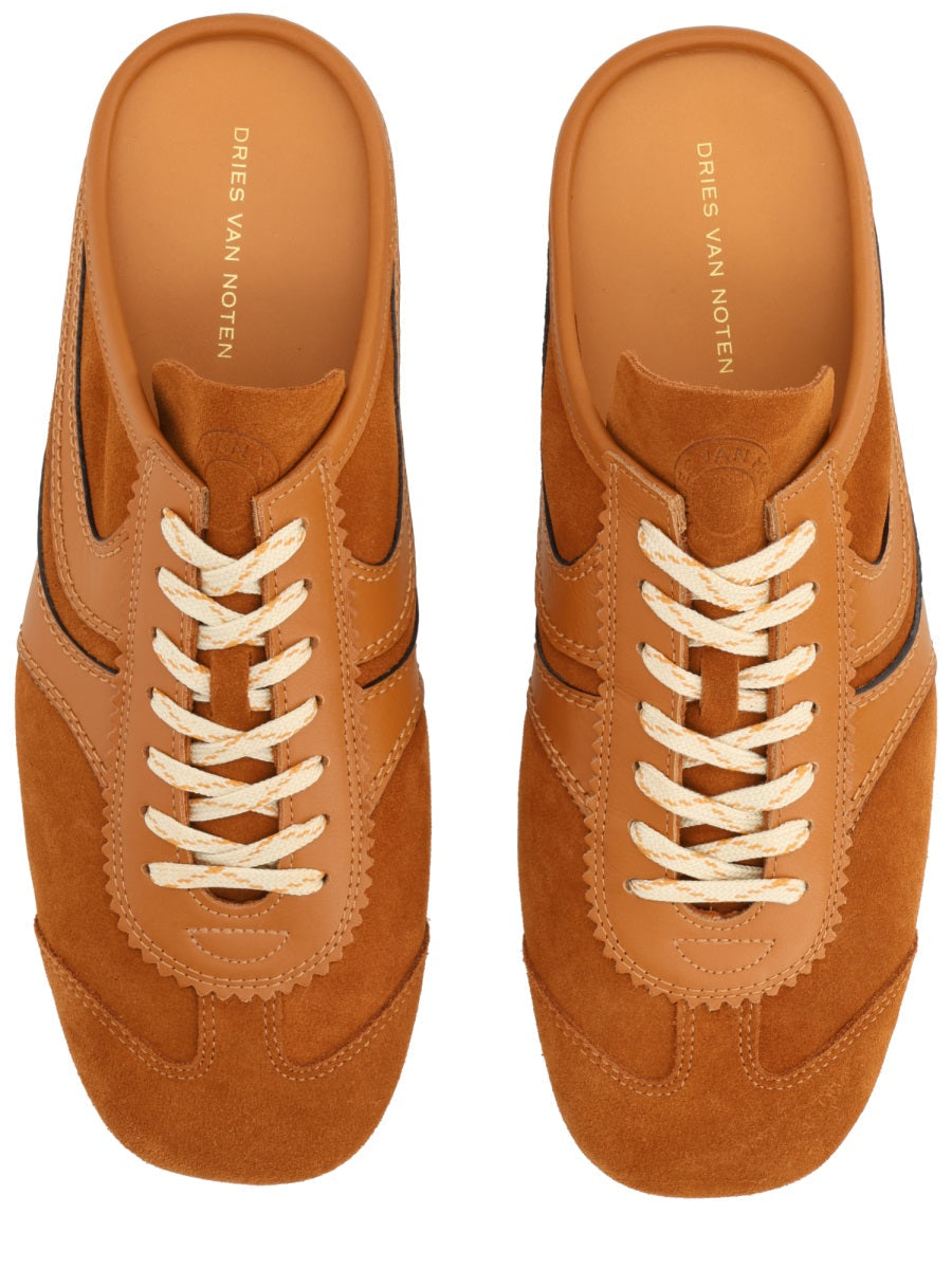 Dries Van Noten Sneaker Mule In Suede