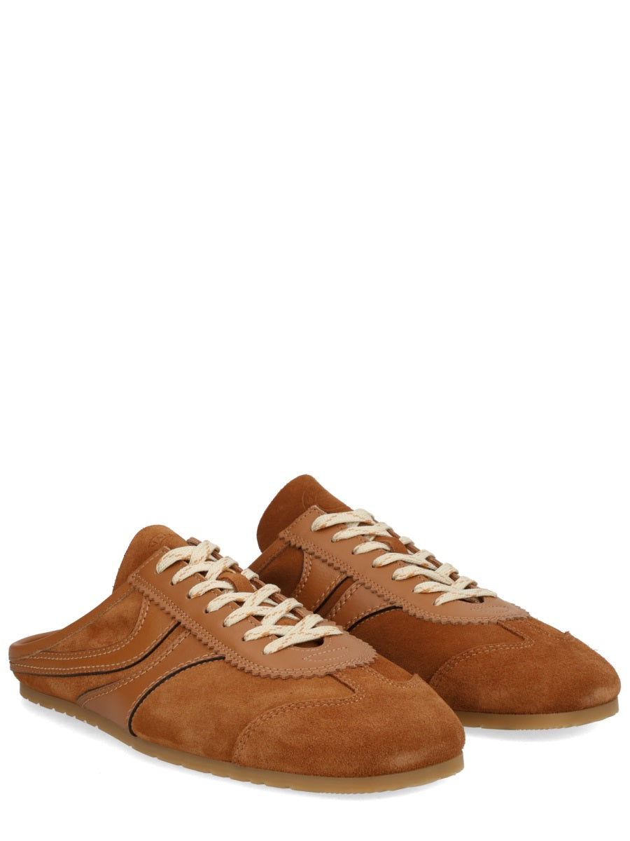 Dries Van Noten Sneaker Mule In Suede