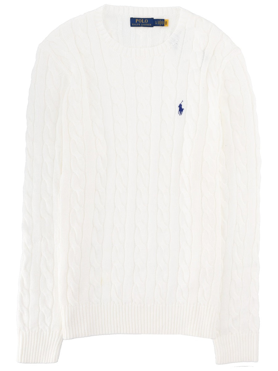 Polo Ralph Lauren Maglia A Trecce Con Logo