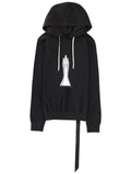 Rick Owens Drkshdw Felpa Con Cappuccio Oversize