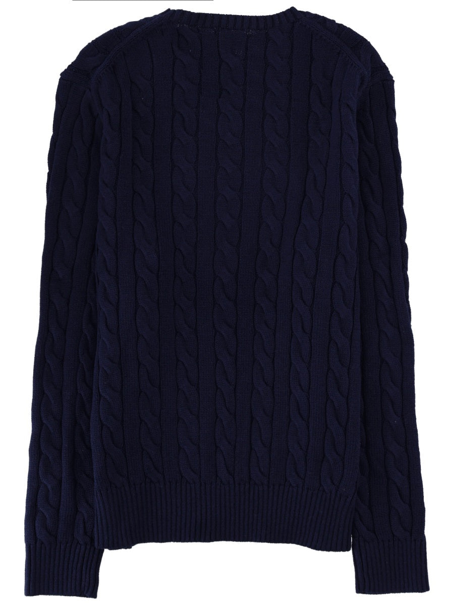 Polo Ralph Lauren Maglia A Trecce Con Logo