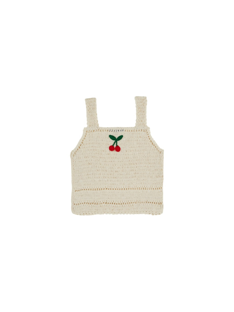Emile & Ida Top Crochet Con Ciliegie