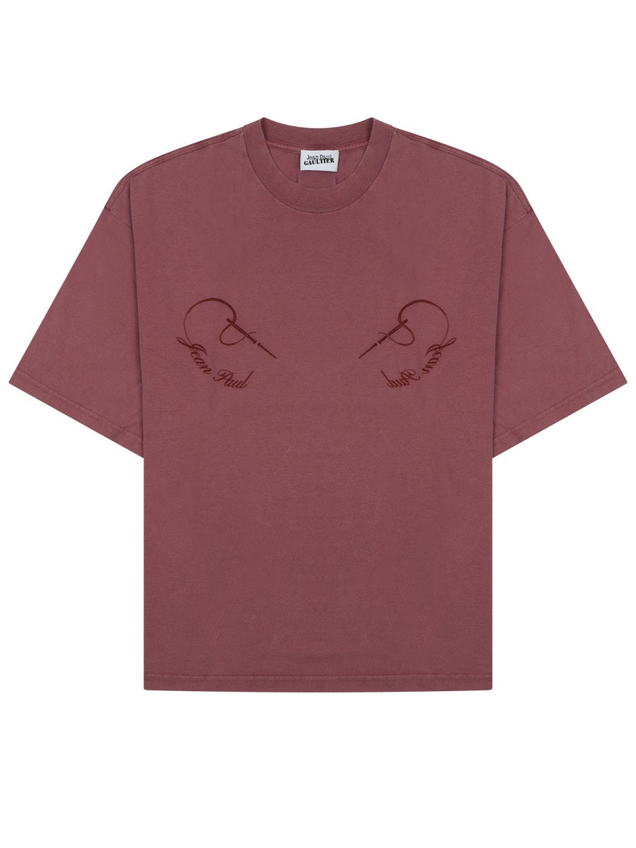 Jean Paul Gaultier T Shirt "Needles" Con Logo