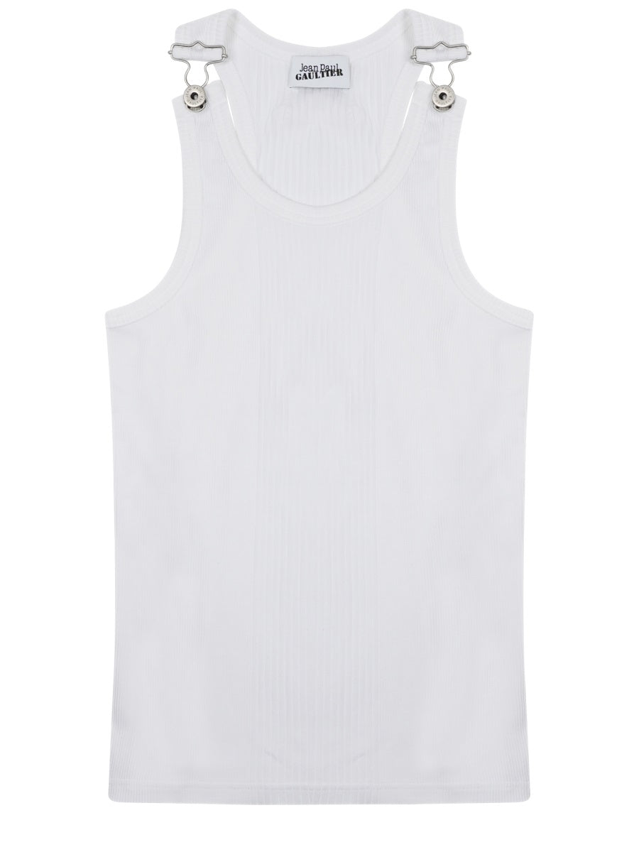Jean Paul Gaultier Tank Top In Cotone