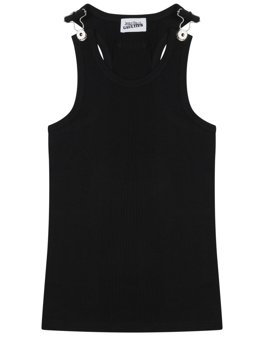 Jean Paul Gaultier Tank Top In Cotone