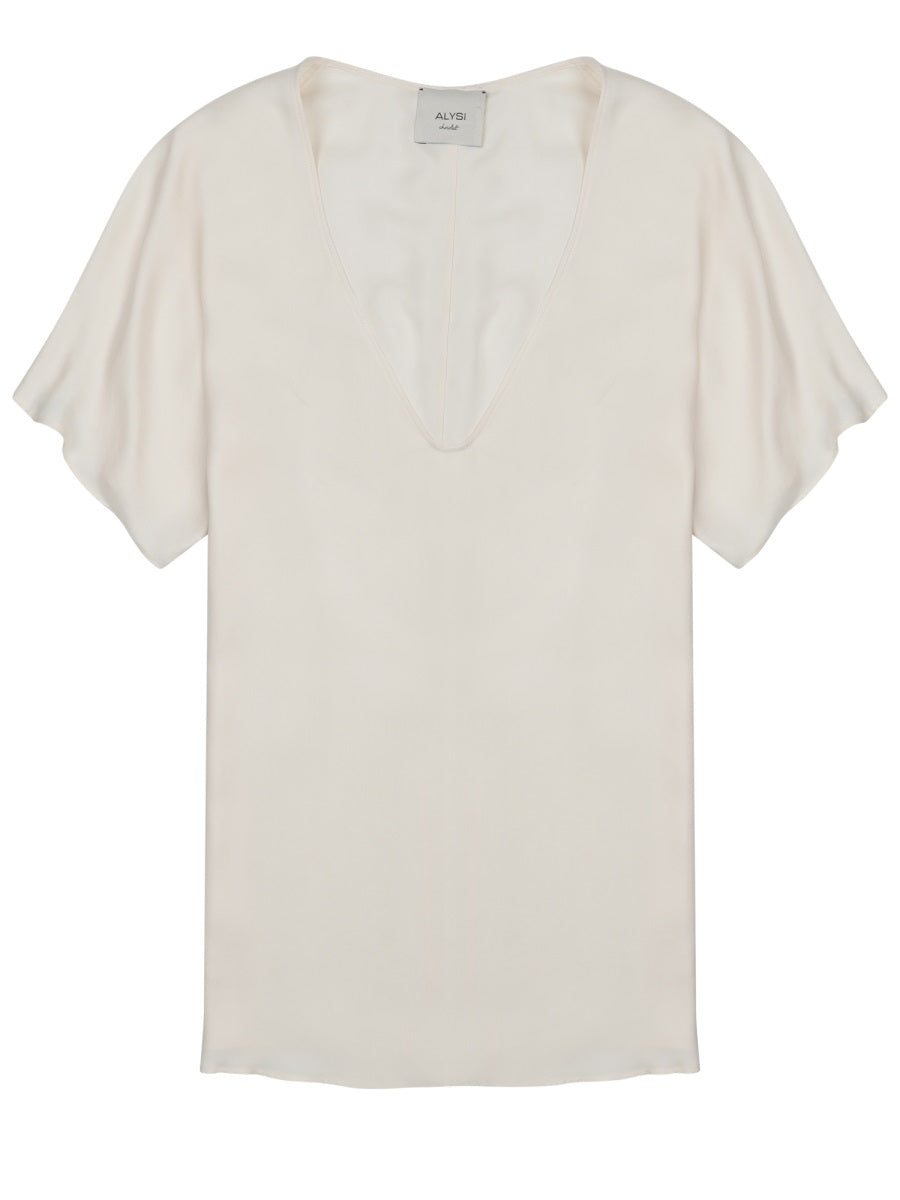 Alysi Blusa In Twill Di Seta