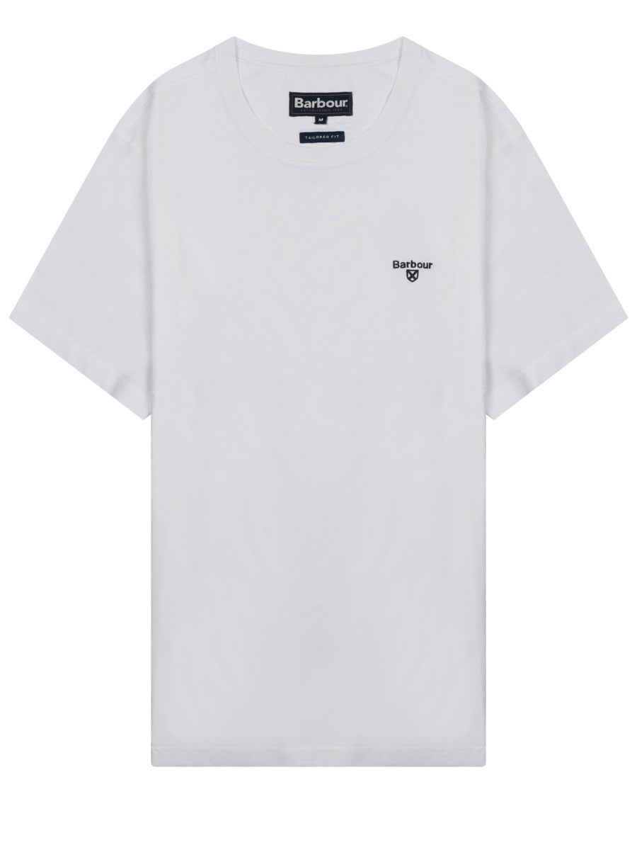 Barbour T Shirt Con Logo