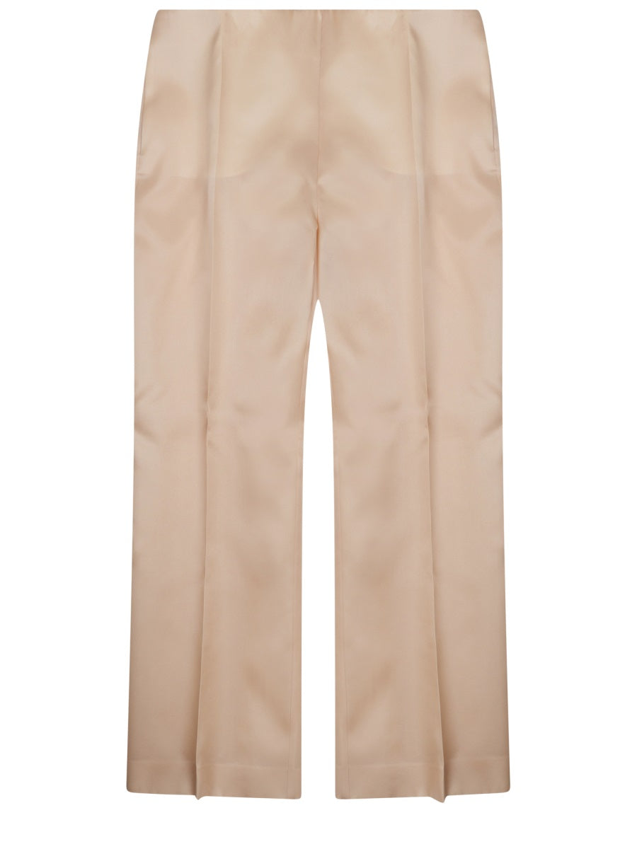 Alberta Ferretti Pantalone Dritto In Seta