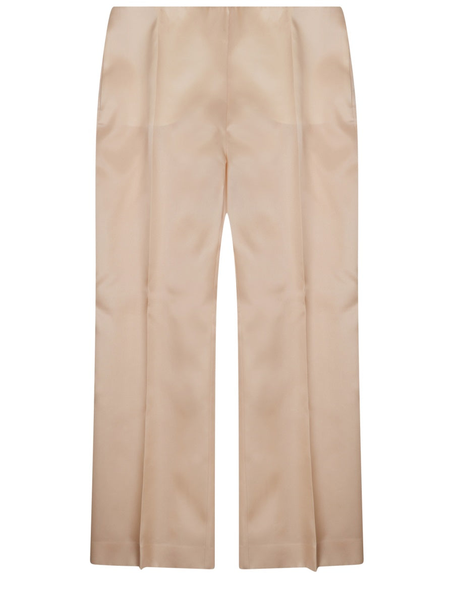 Alberta Ferretti Pantalone Dritto In Seta