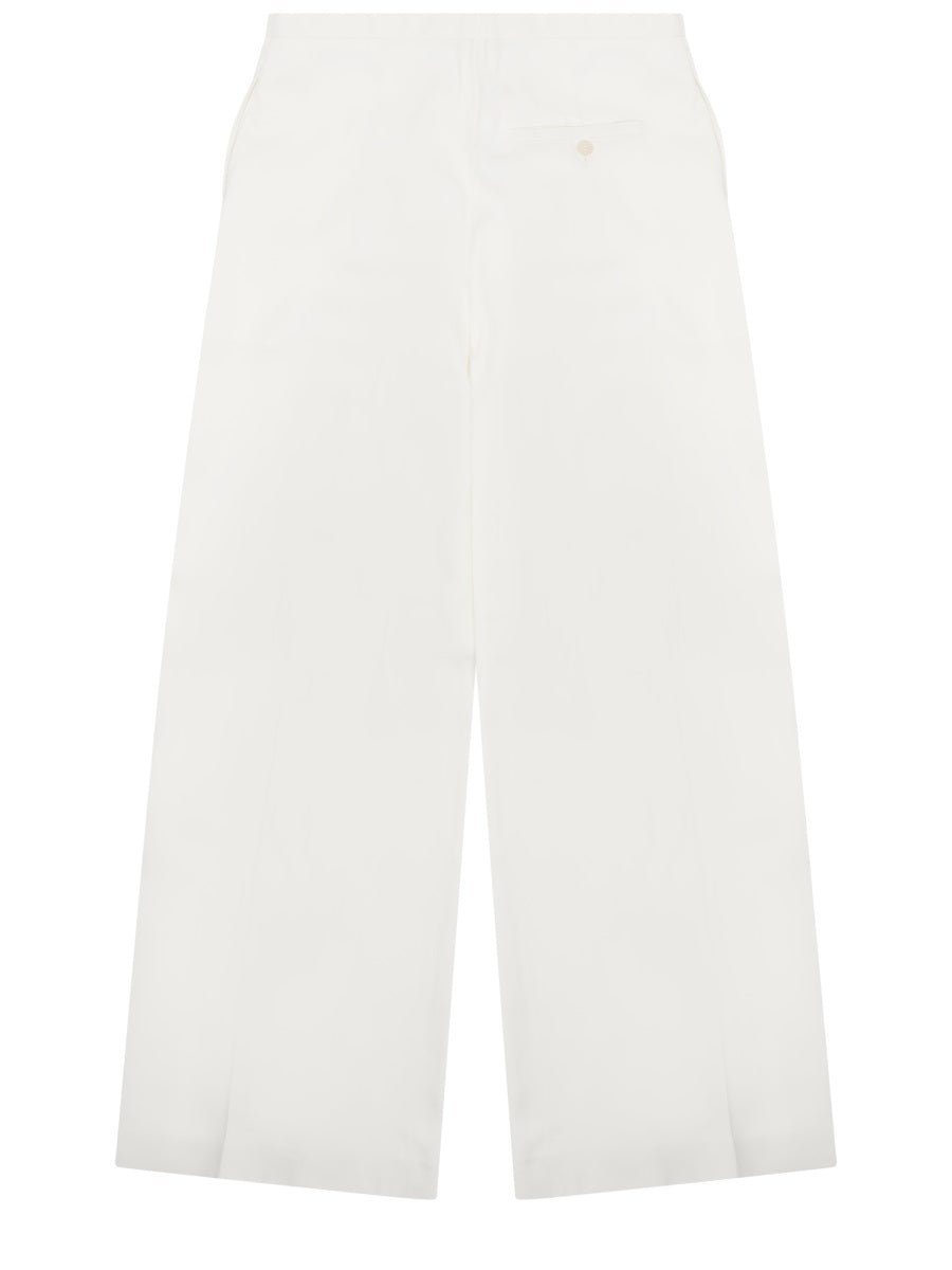 Alberta Ferretti Pantalone In Twill Di Viscosa