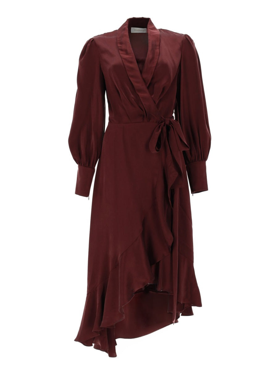 Zimmermann Abito Midi In Seta
