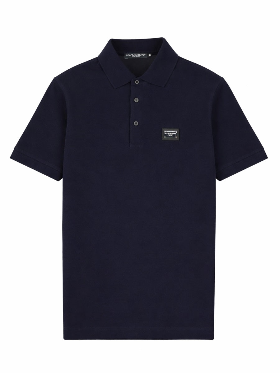 Dolce & Gabbana Polo Con Patch Logo