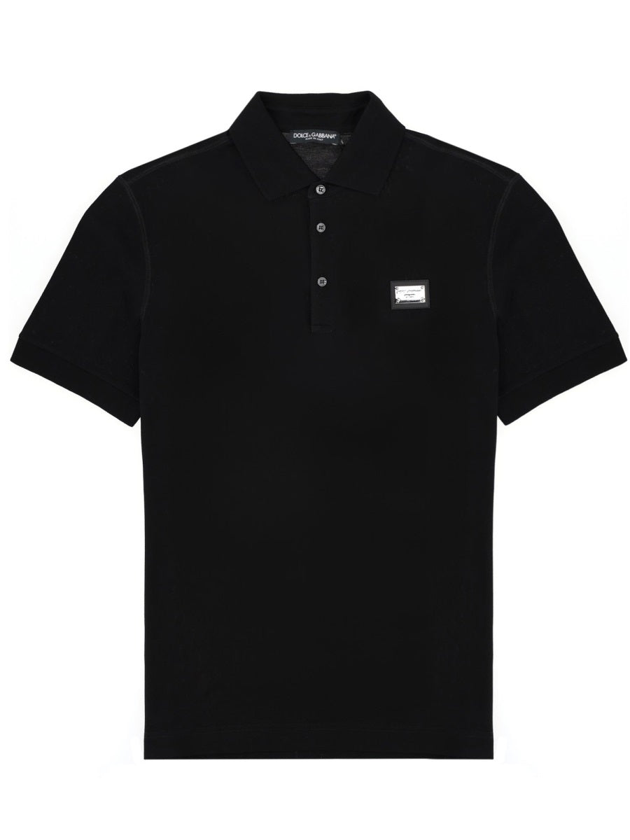 Dolce & Gabbana Polo Con Patch Logo