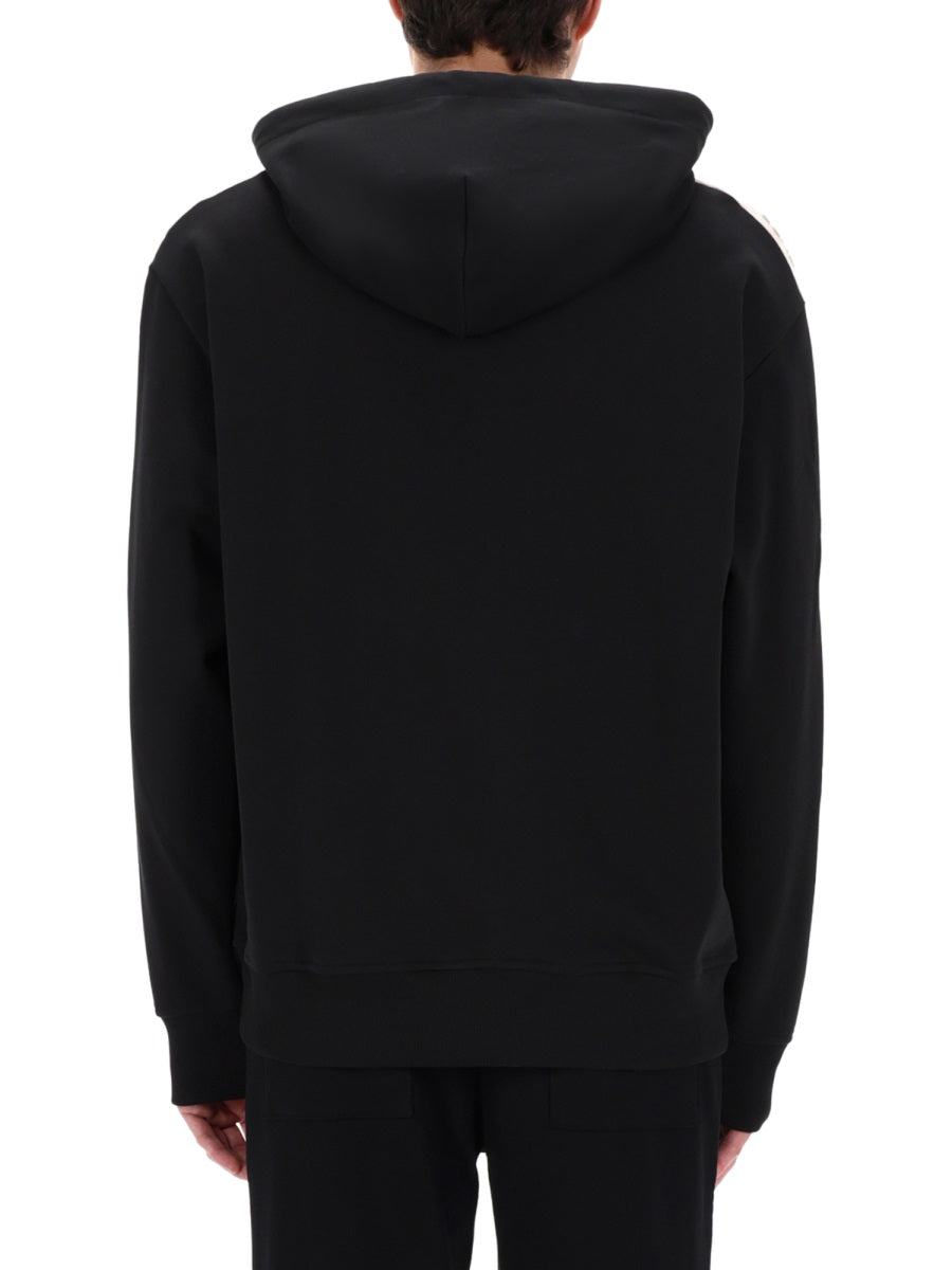 Versace Jeans Couture Felpa Con Logo E Cappuccio