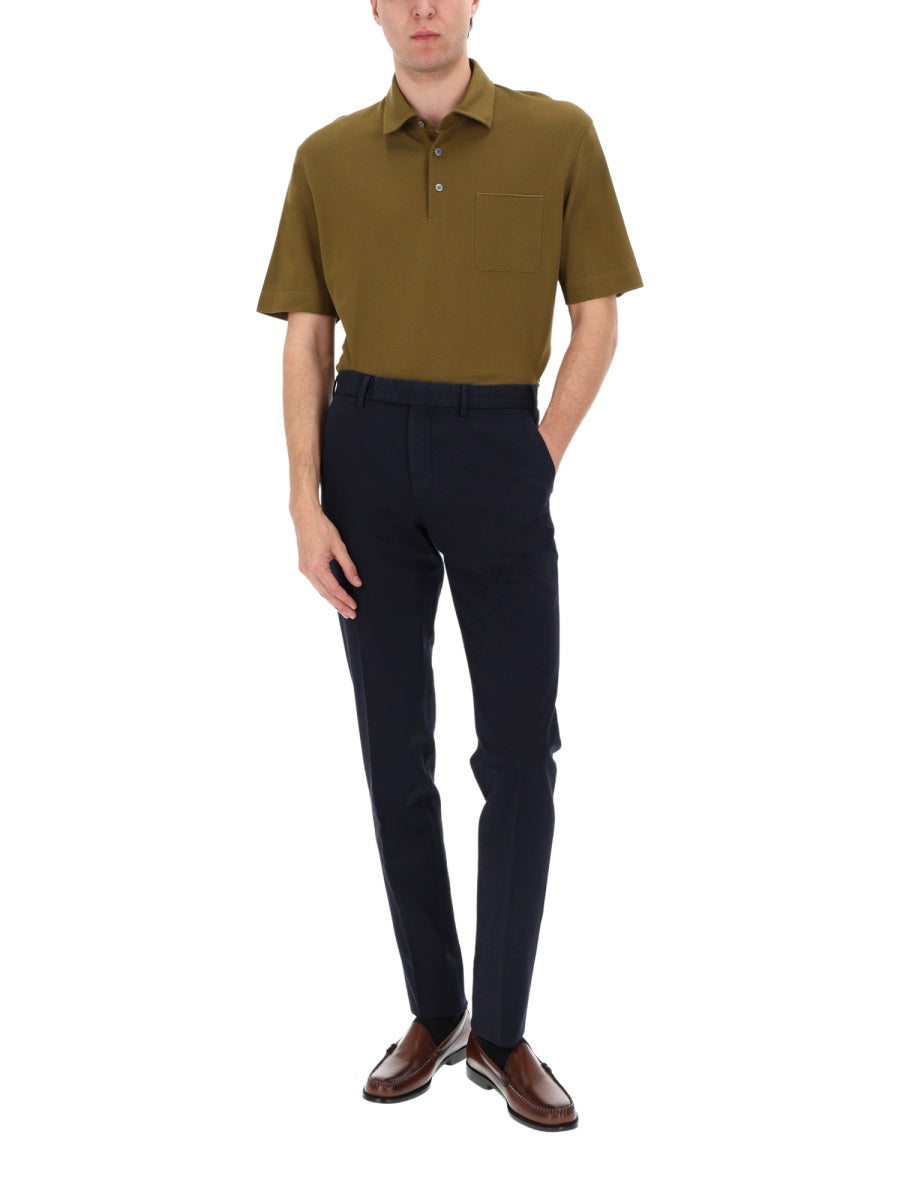 Zegna Pantalone Sartoriale In Cotone