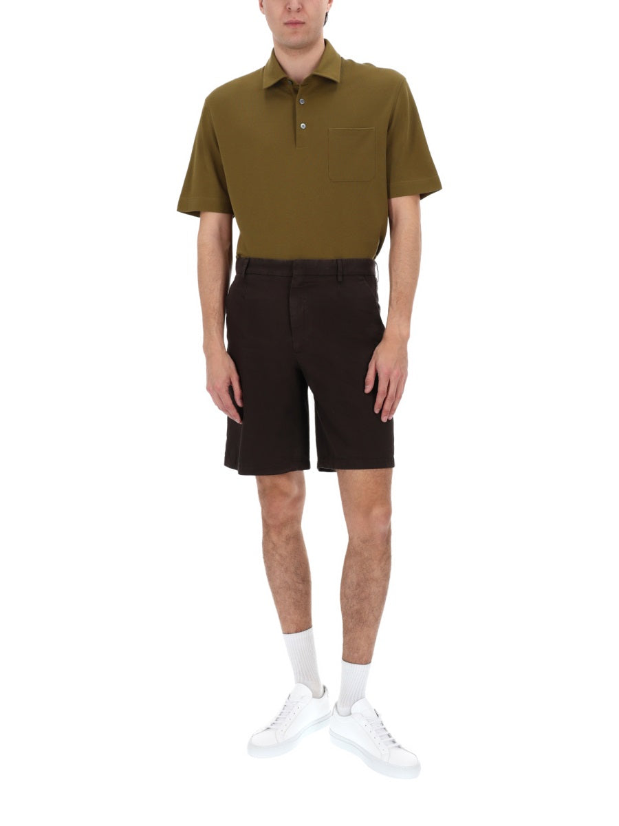 Zegna Shorts In Cotone