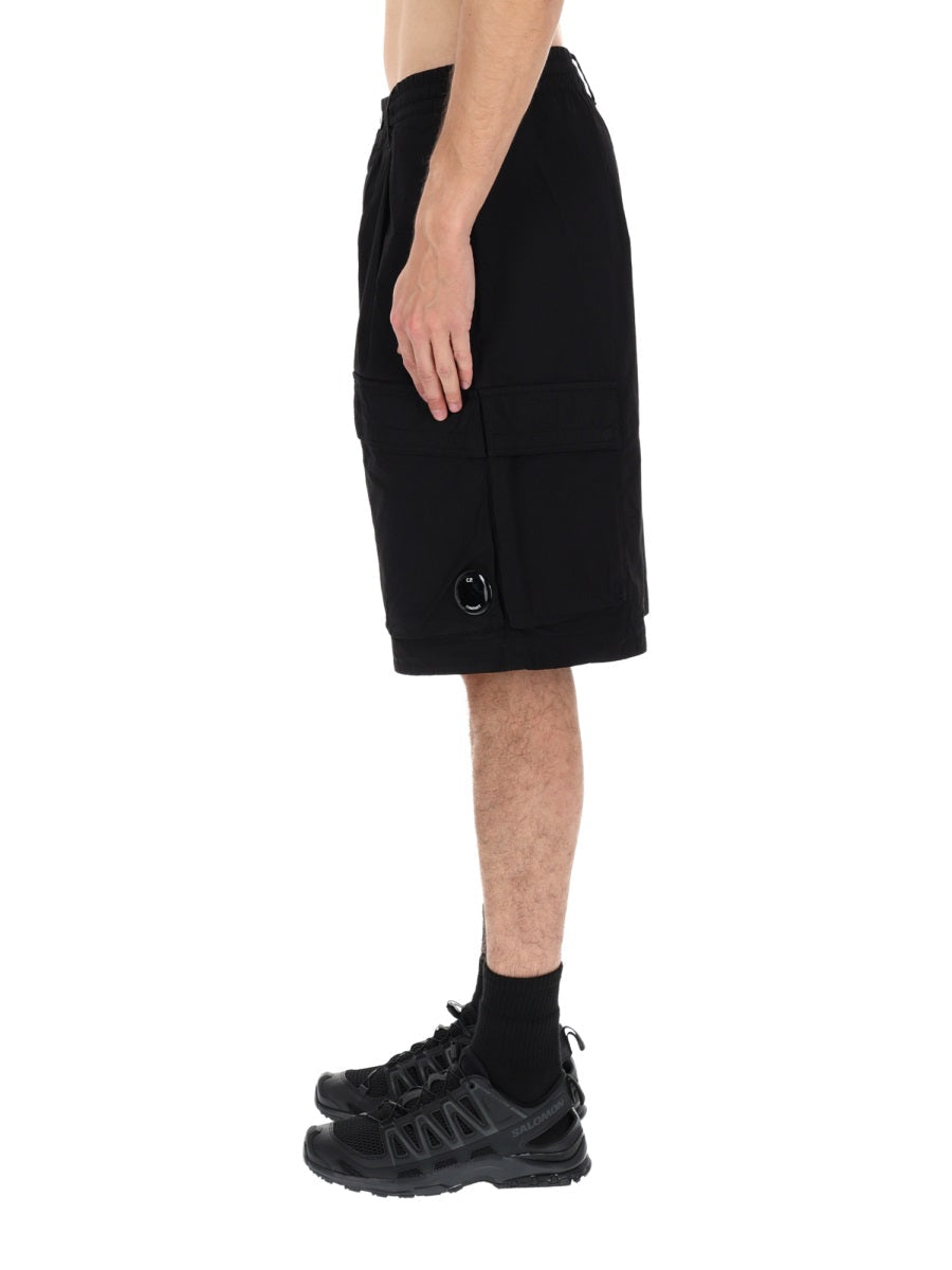 C.P. Company Shorts Cargo Con Patch Logo