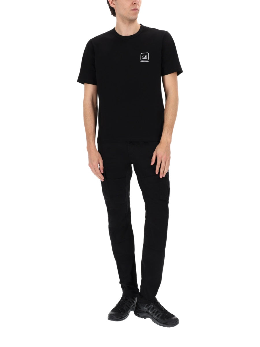 C.P. Company Pantalone Cargo Con Patch Logo