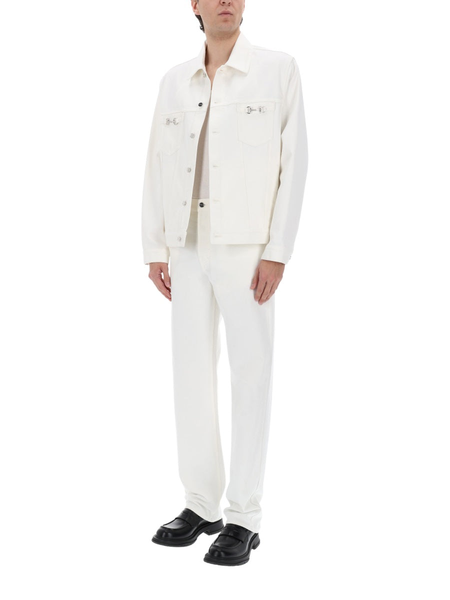 Gucci Giacca In Denim Con Morsetti