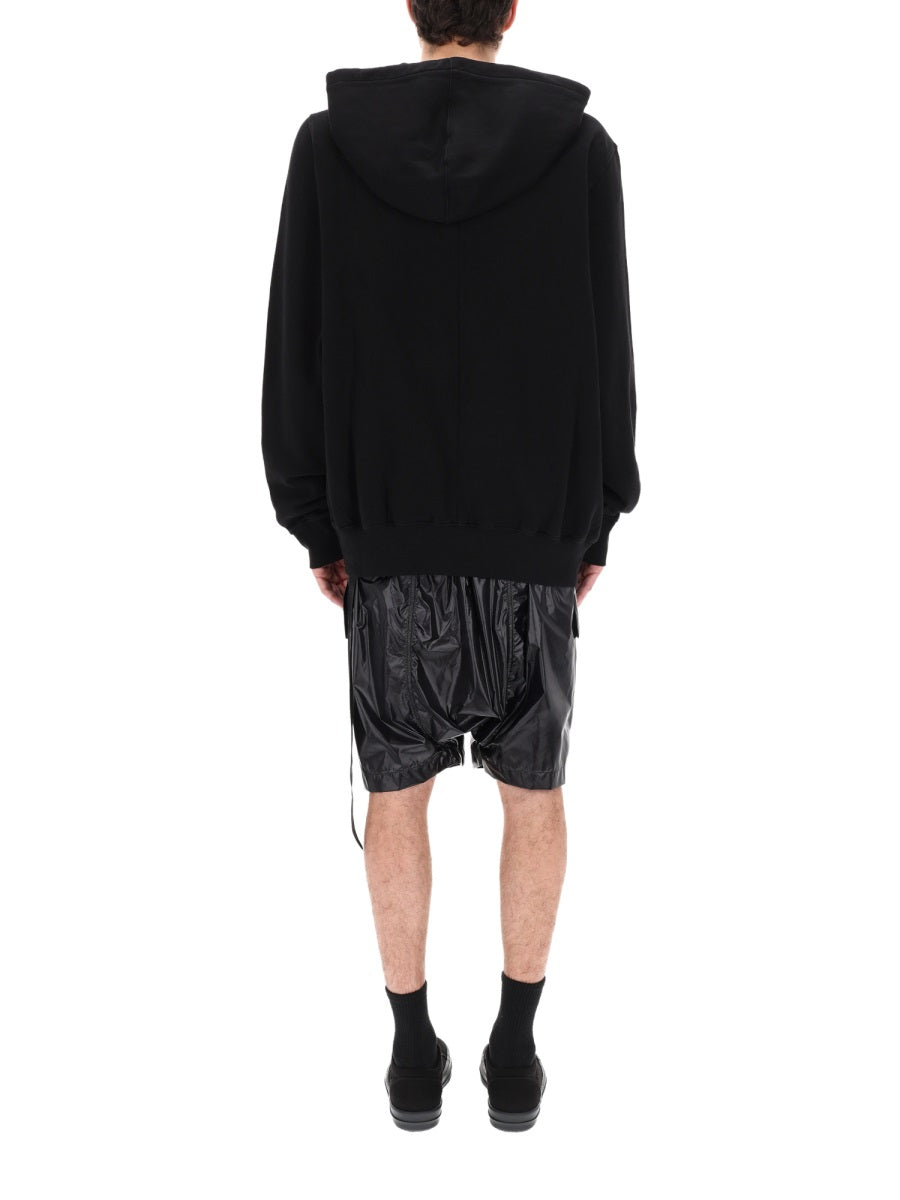 Rick Owens Drkshdw Felpa Con Cappuccio Oversize