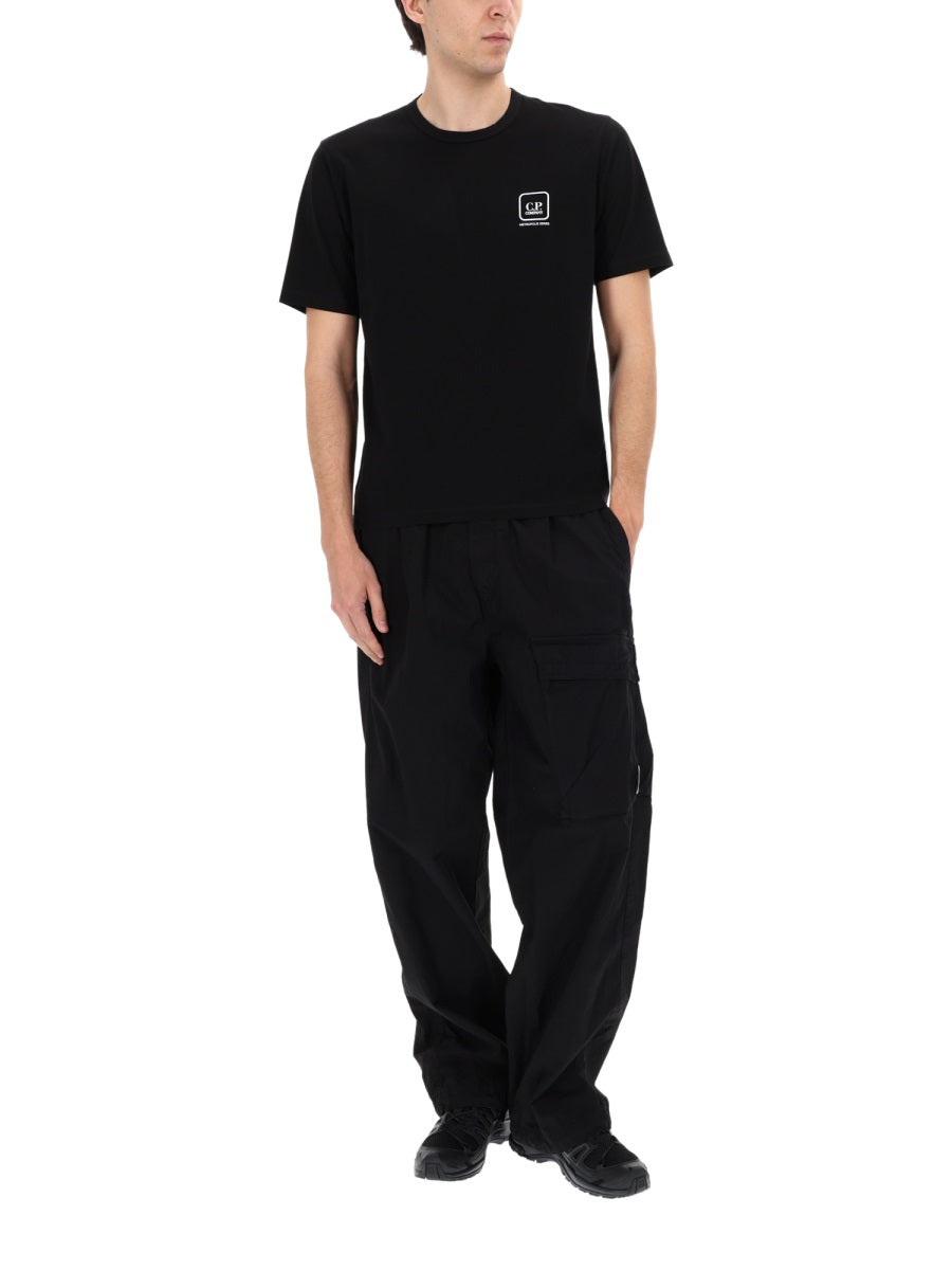 C.P. Company Pantalone Cargo Con Patch Logo