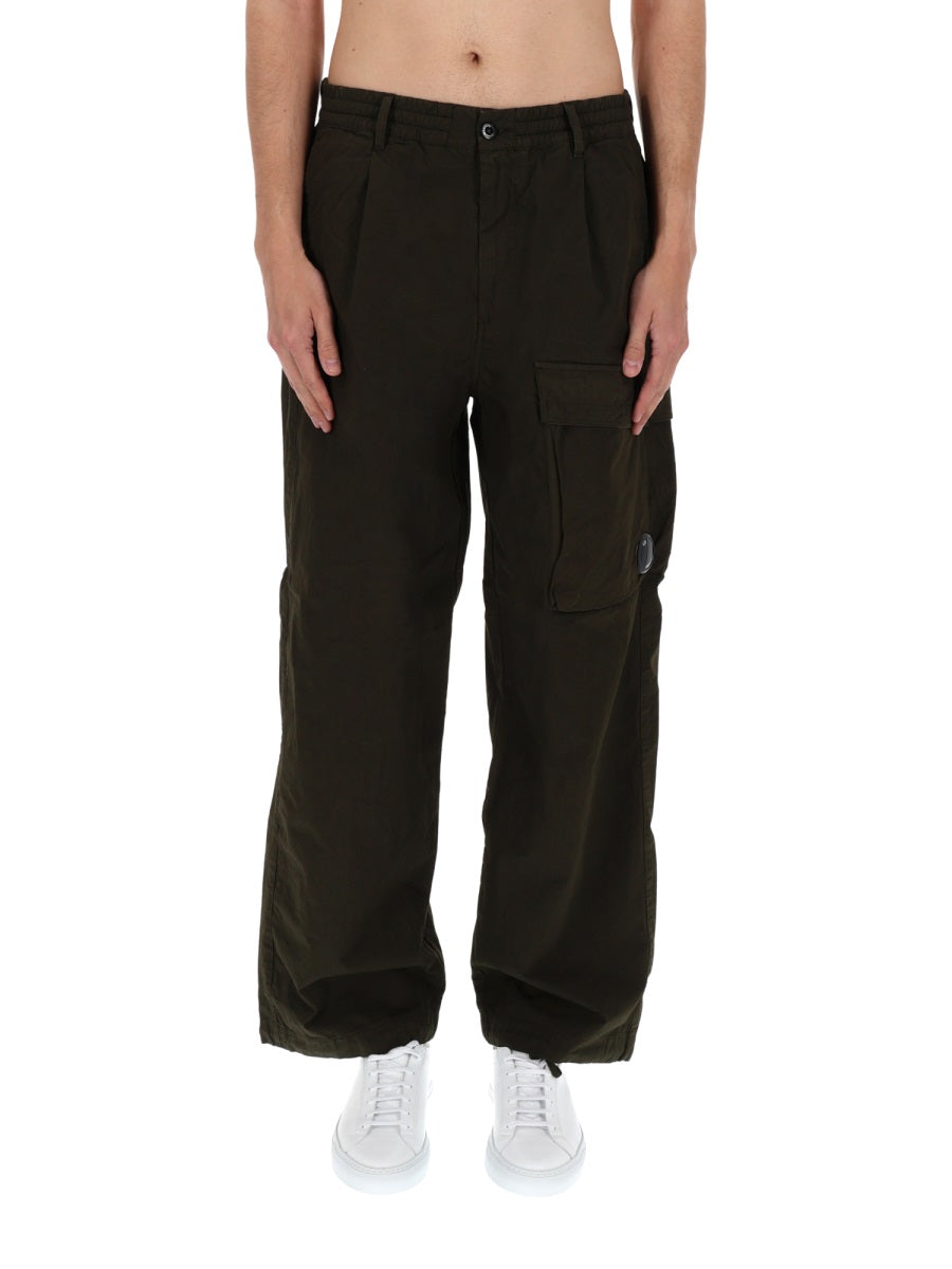 C.P. Company Pantalone Cargo Con Patch Logo