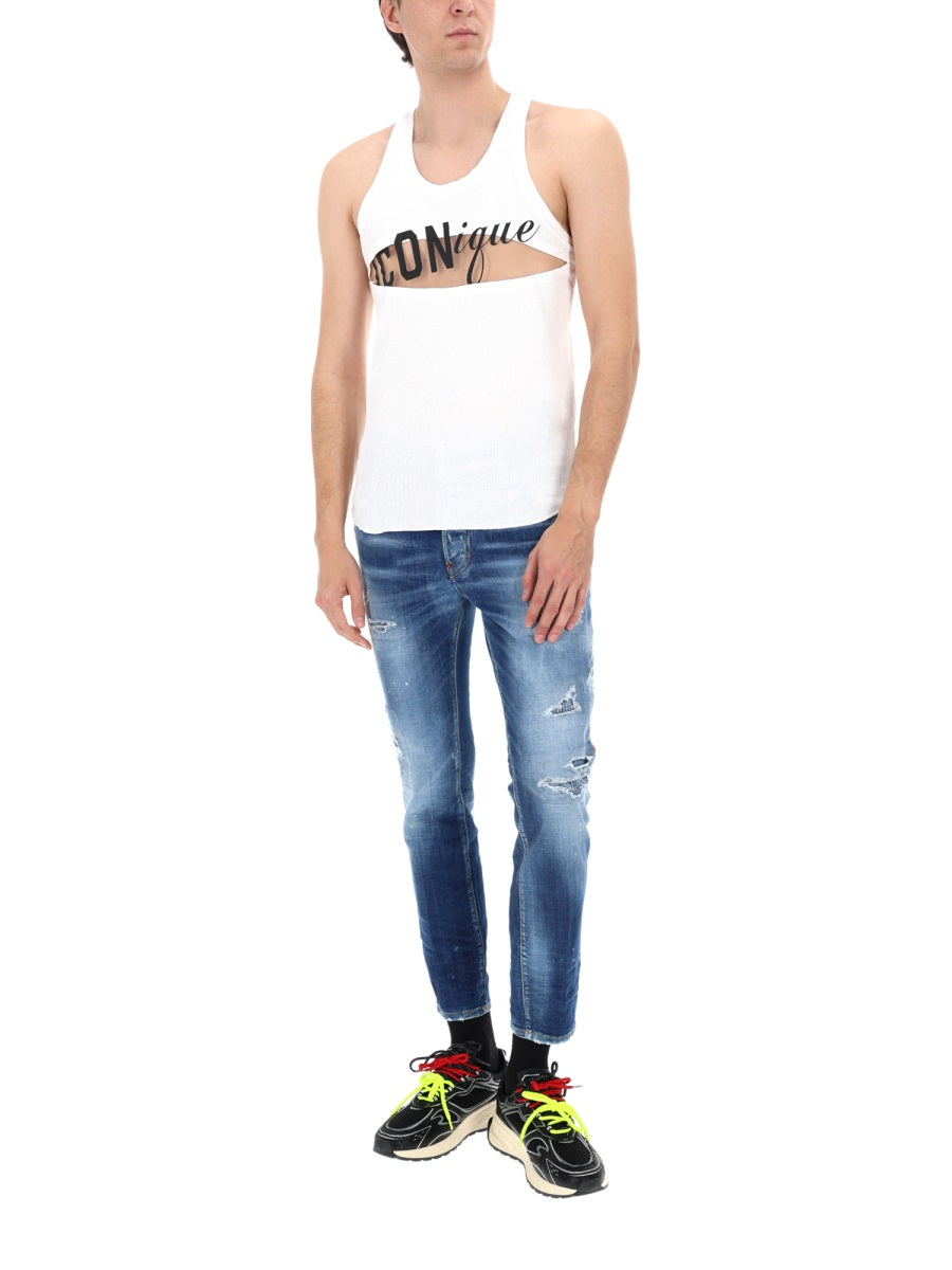 Dsquared Jeans "Skater" Effetto "Destroy"