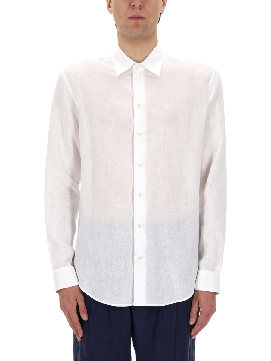 Emporio Armani Camicia Con Logo