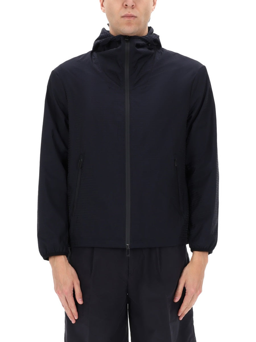 Emporio Armani Giacca Con Zip E Cappuccio
