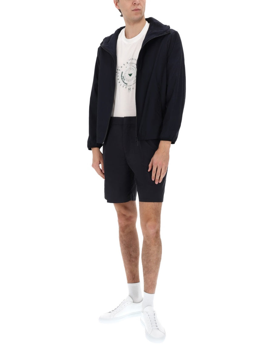 Emporio Armani Giacca Con Zip E Cappuccio