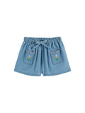 Emile & Ida Bermuda Denim Brode Rose