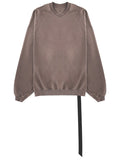 Rick Owens Drkshdw Felpa "Hun Crewneck" In Cotone