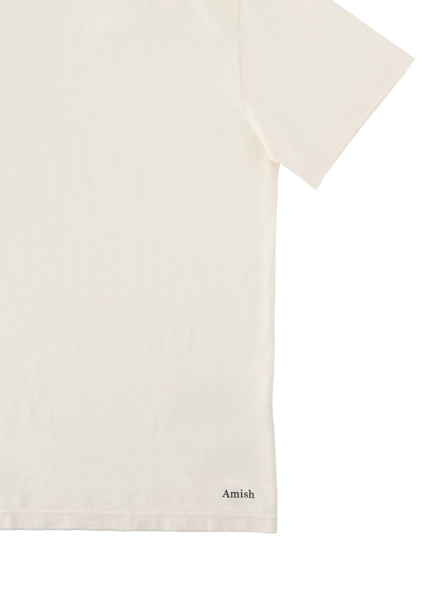 Amish T Shirt Con Micro Logo