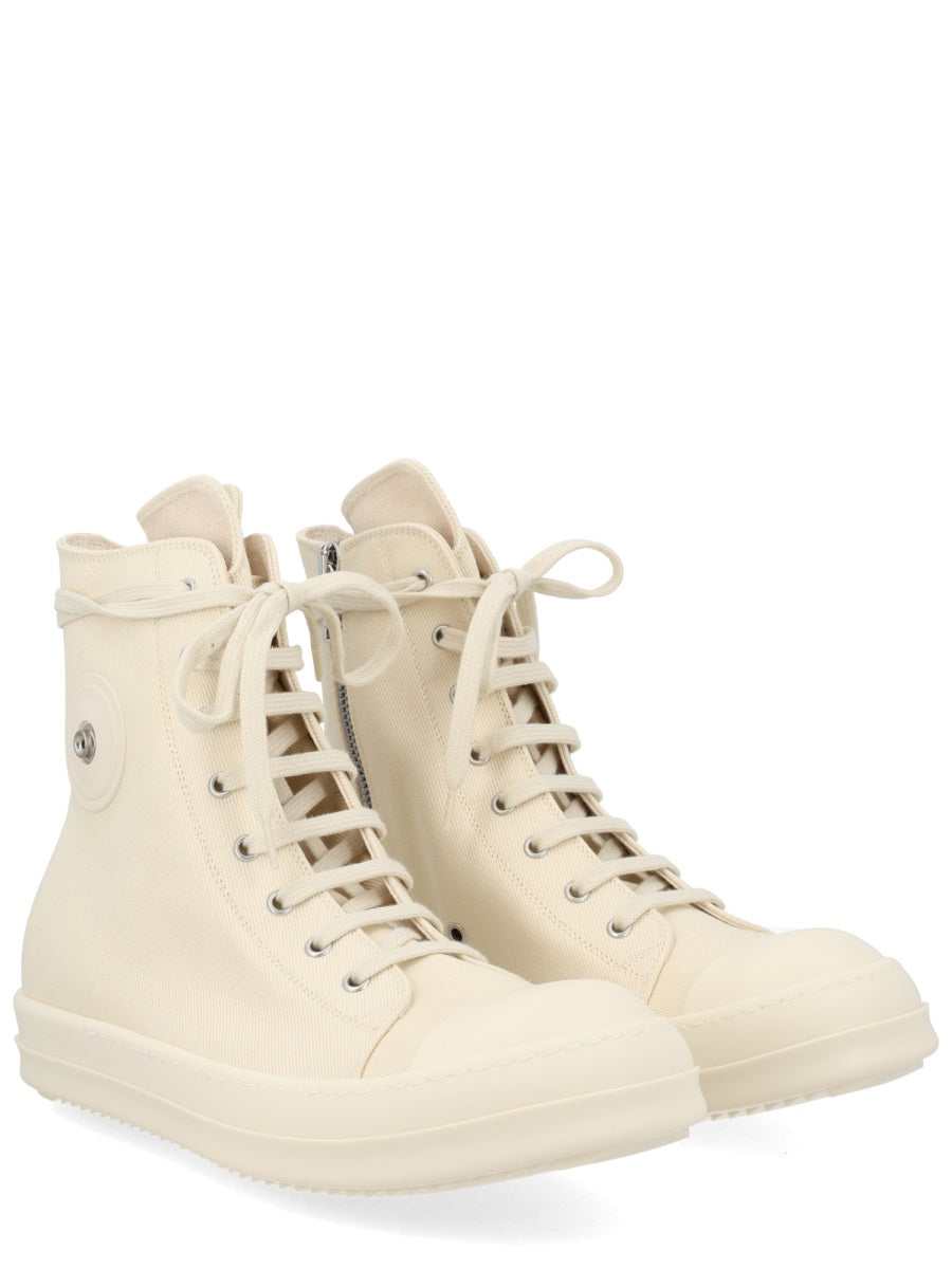 Rick Owens Drkshdw Sneaker Alta In Denim