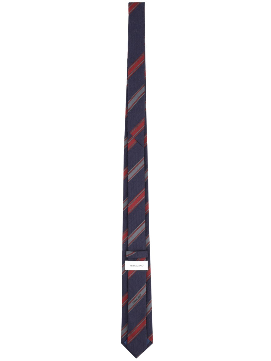 Ferragamo Cravatta In Seta
