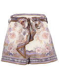 Zimmermann Shorts Con Foulard "Luna"