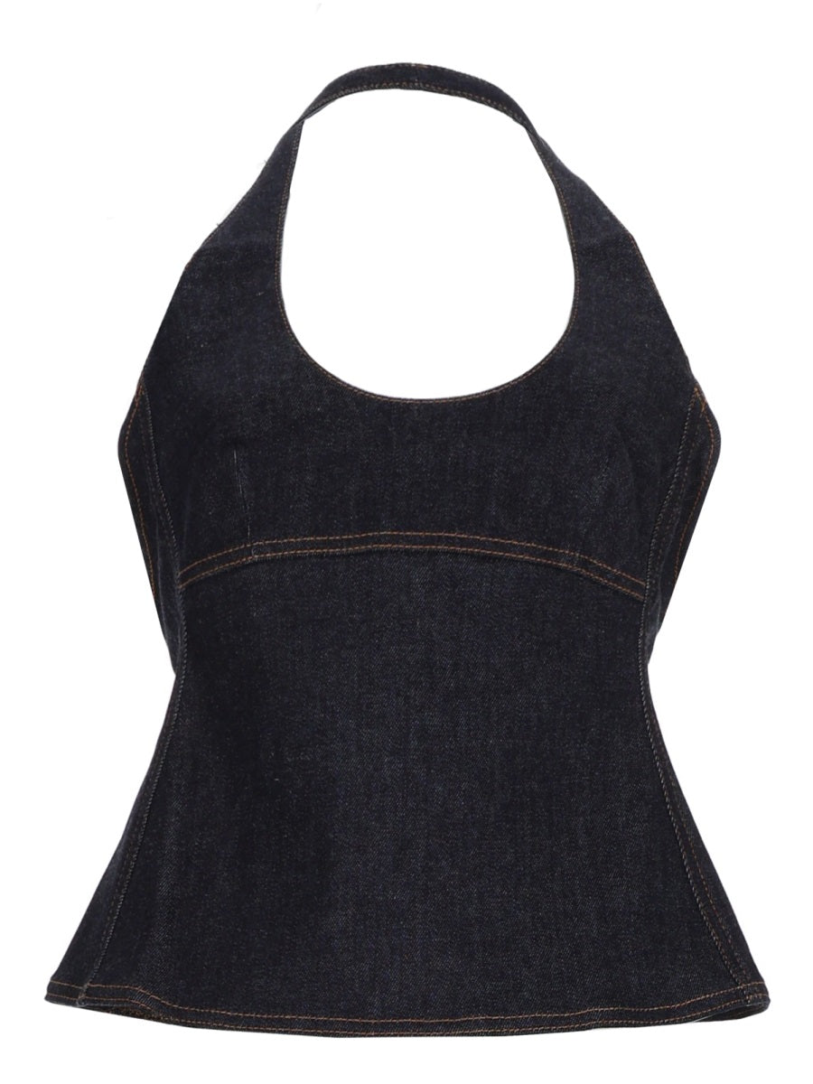 Jacquemus Top "Lavoir" In Denim