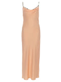 Rabanne Abito Midi In Raso