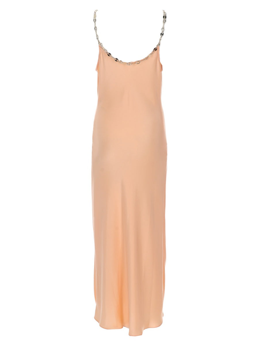 Rabanne Abito Midi In Raso