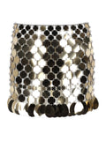 Rabanne Minigonna In Paillettes
