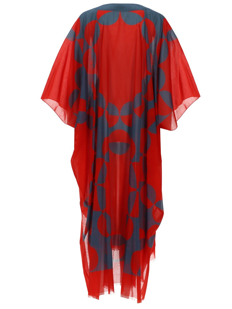 Dries Van Noten Caftano "Cartland" Con Stampa