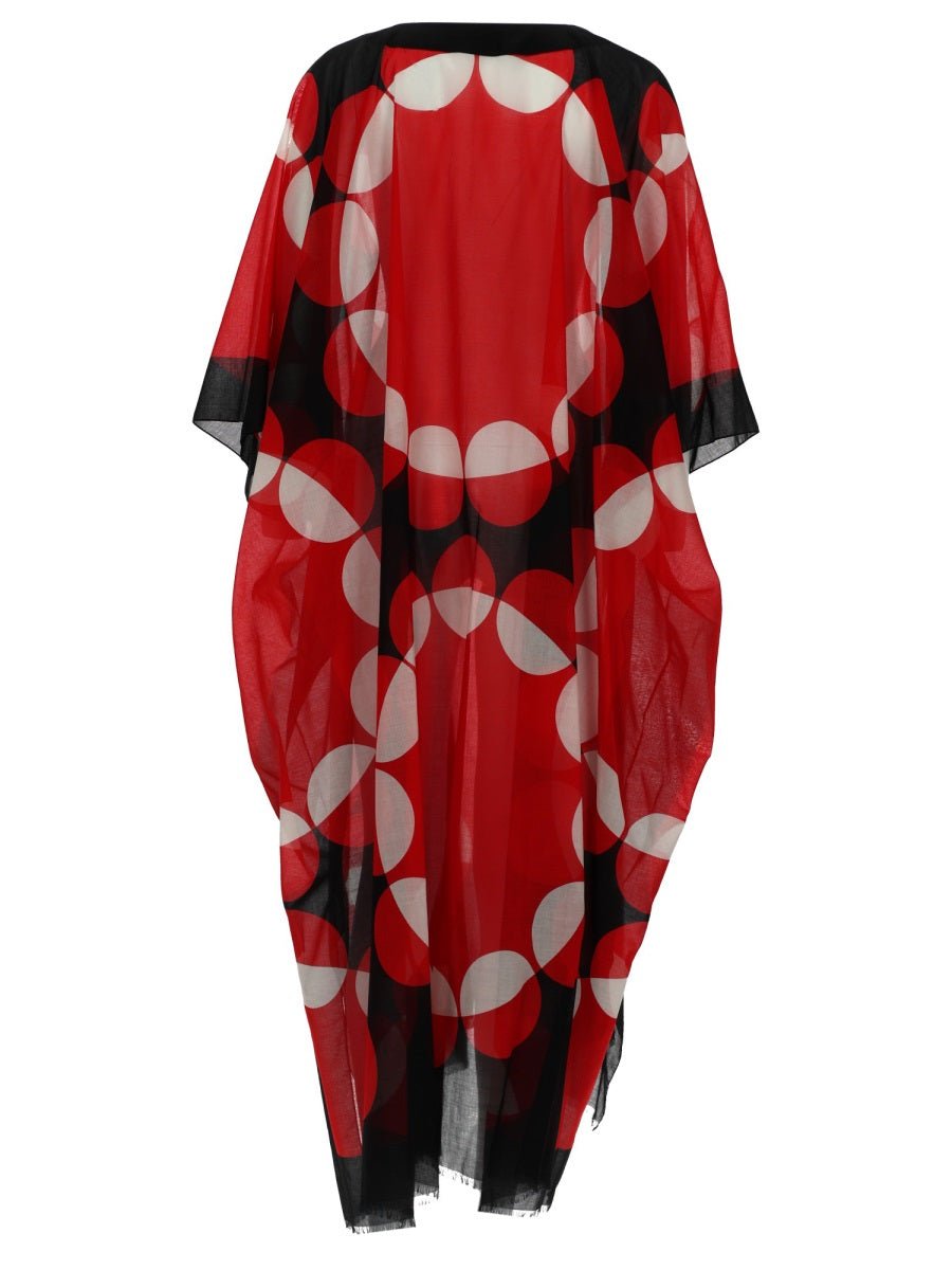 Dries Van Noten Caftano "Cartland" Con Stampa